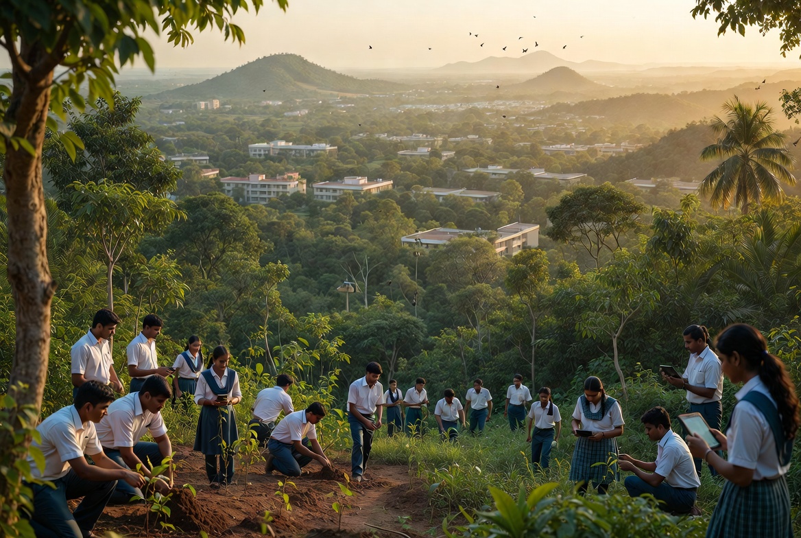 Students restoring native forests on campus