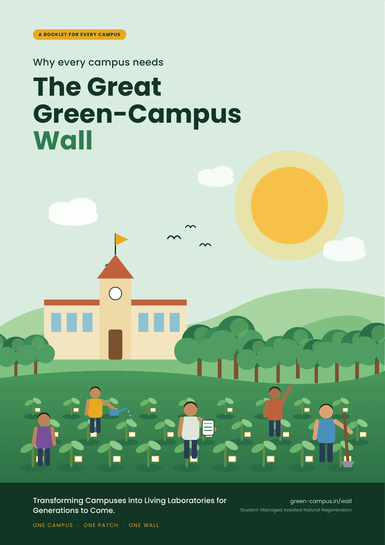 Cover of The Great Green-Campus Wall booklet